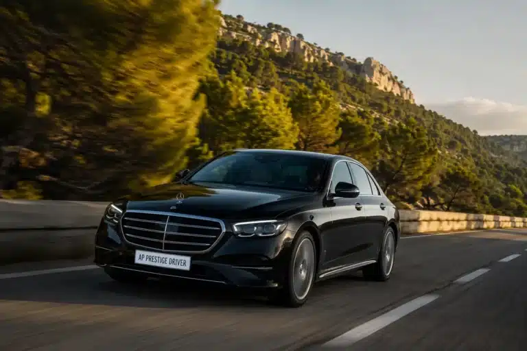 Taxi gare Marseille Saint-Charles vers le Var – Mercedes Classe E AP Prestige Driver