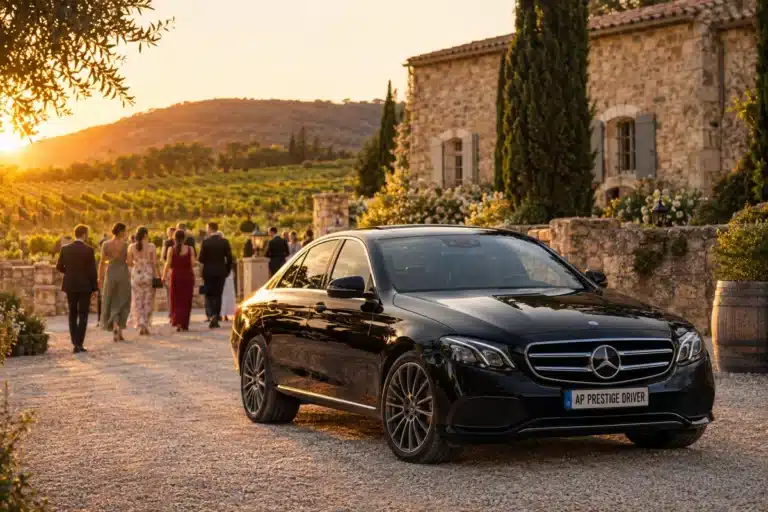 Taxi mariage Le Beausset : transfert dans un domaine viticole